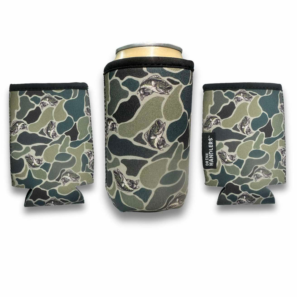 3-Pack 12oz Regular Can Sleeve Fish Camo