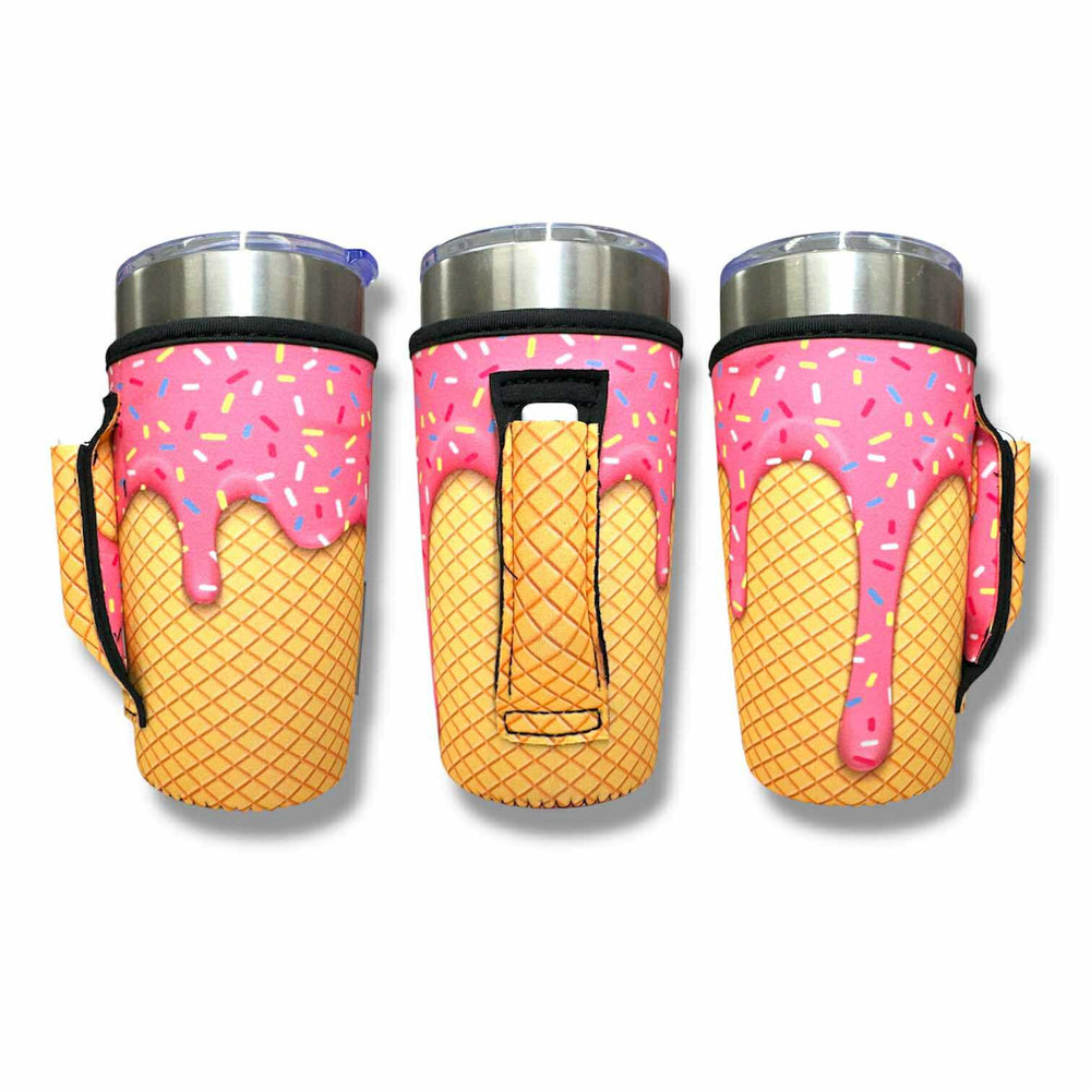 Ice Cream Drip 20oz Large Coffee / Tea / Tumbler Handler™ - Drink Handlers
