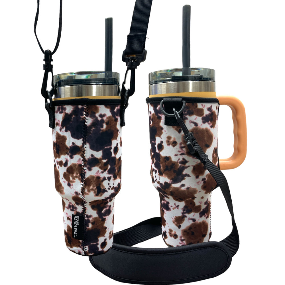 Cow Tippin' 40oz Tumbler With Handle Sleeve