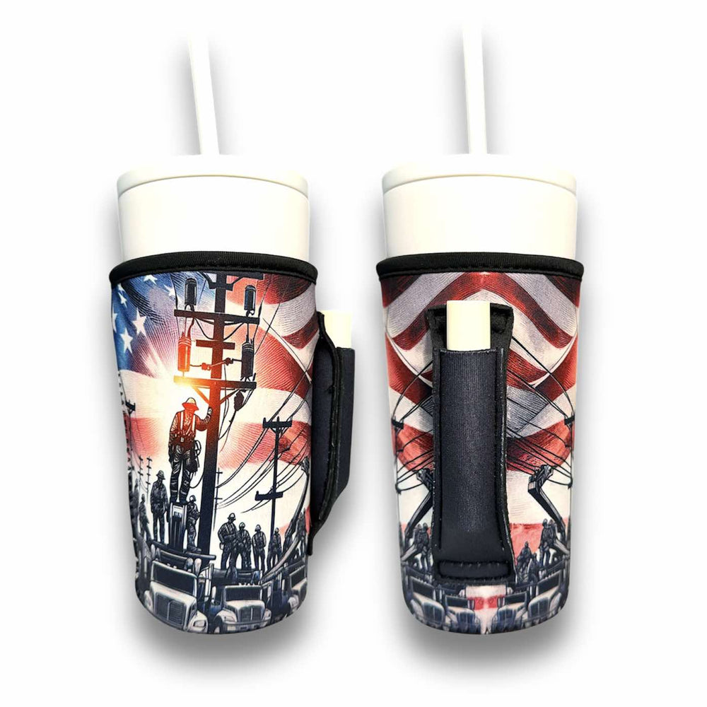 Lineman 20oz Large Coffee / Tea / Tumbler Handler™ - Drink Handlers