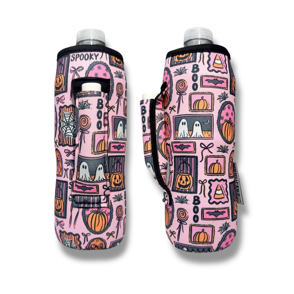 Preppy Halloween 16 - 24oz Soda & Water Bottle / Tallboy Can Handler™ - Drink Handlers