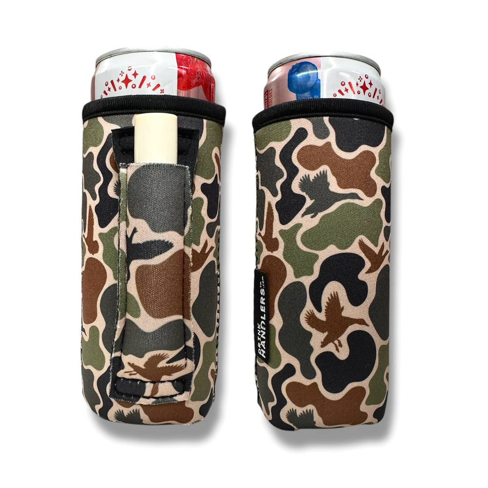 Retro Waterfowl 12 - 16oz Slim Can Handler™ - Drink Handlers