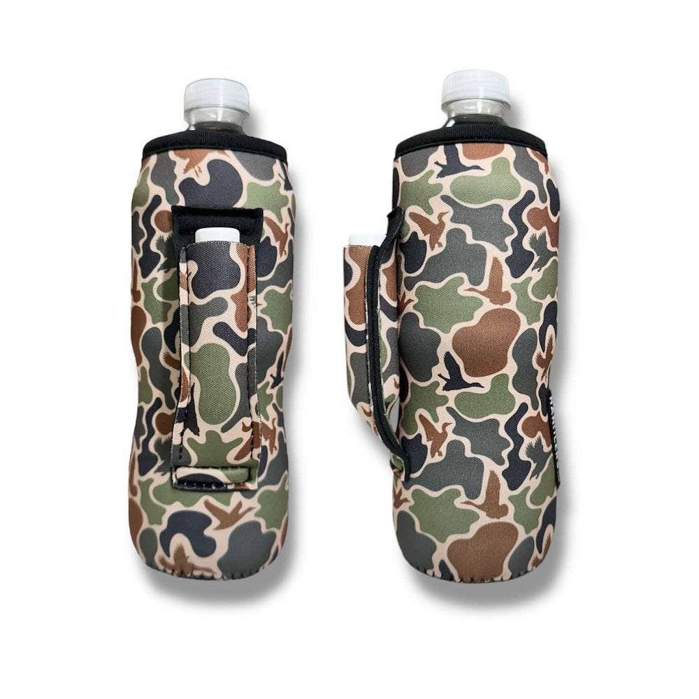 Retro Waterfowl 16 - 24oz Soda & Water Bottle / Tallboy Can Handler™ - Drink Handlers