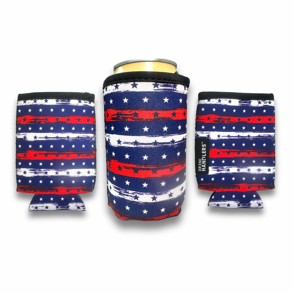 3-Pack 12oz Regular Can Sleeve Stars and Stripes