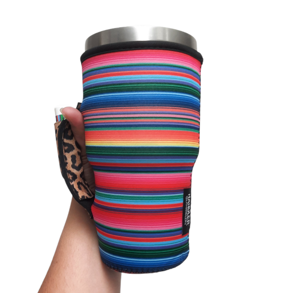 Pink Serape w/ Leopard 30-40oz Tumbler Handler™