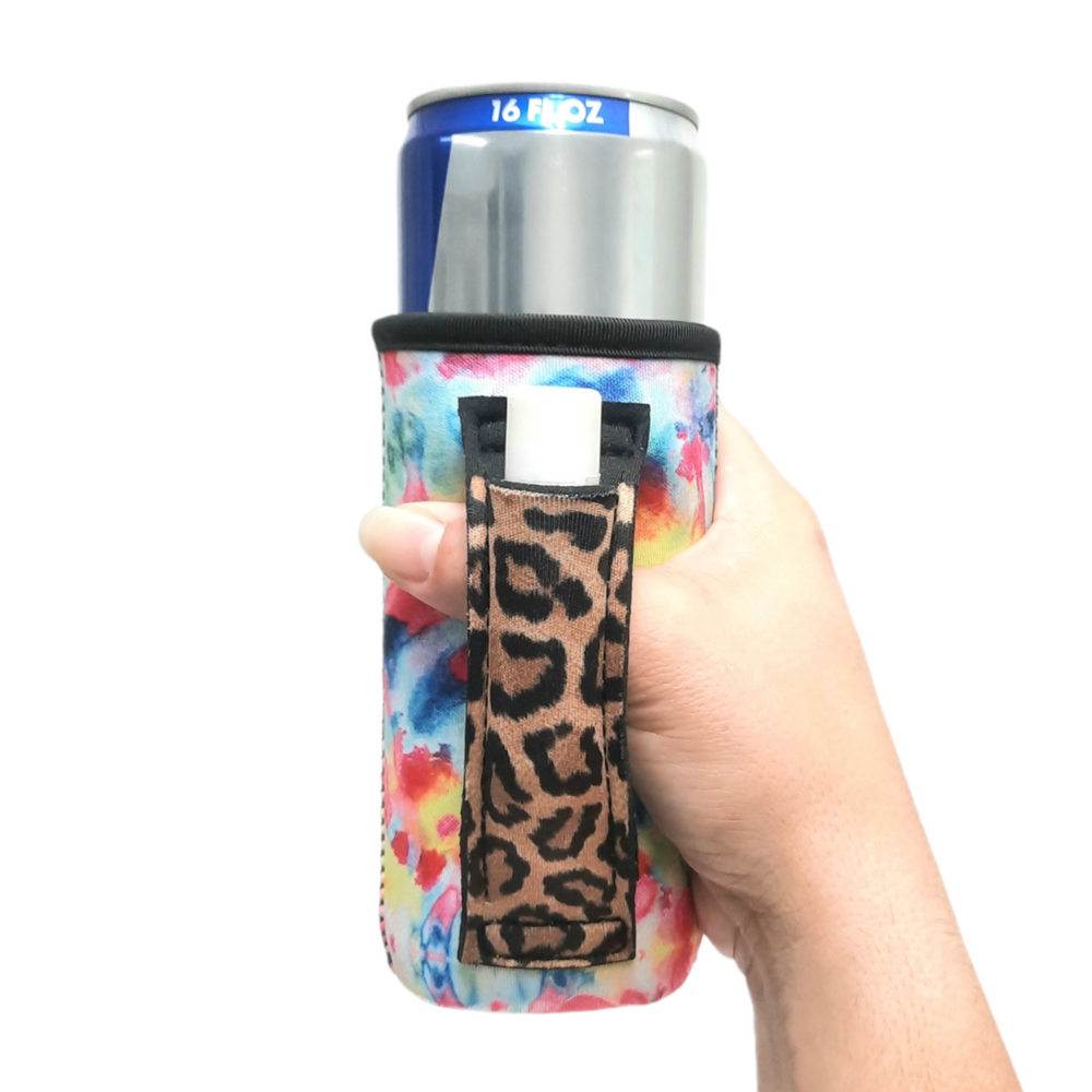 Tie Dye w/ Leopard 16oz Can Handler™