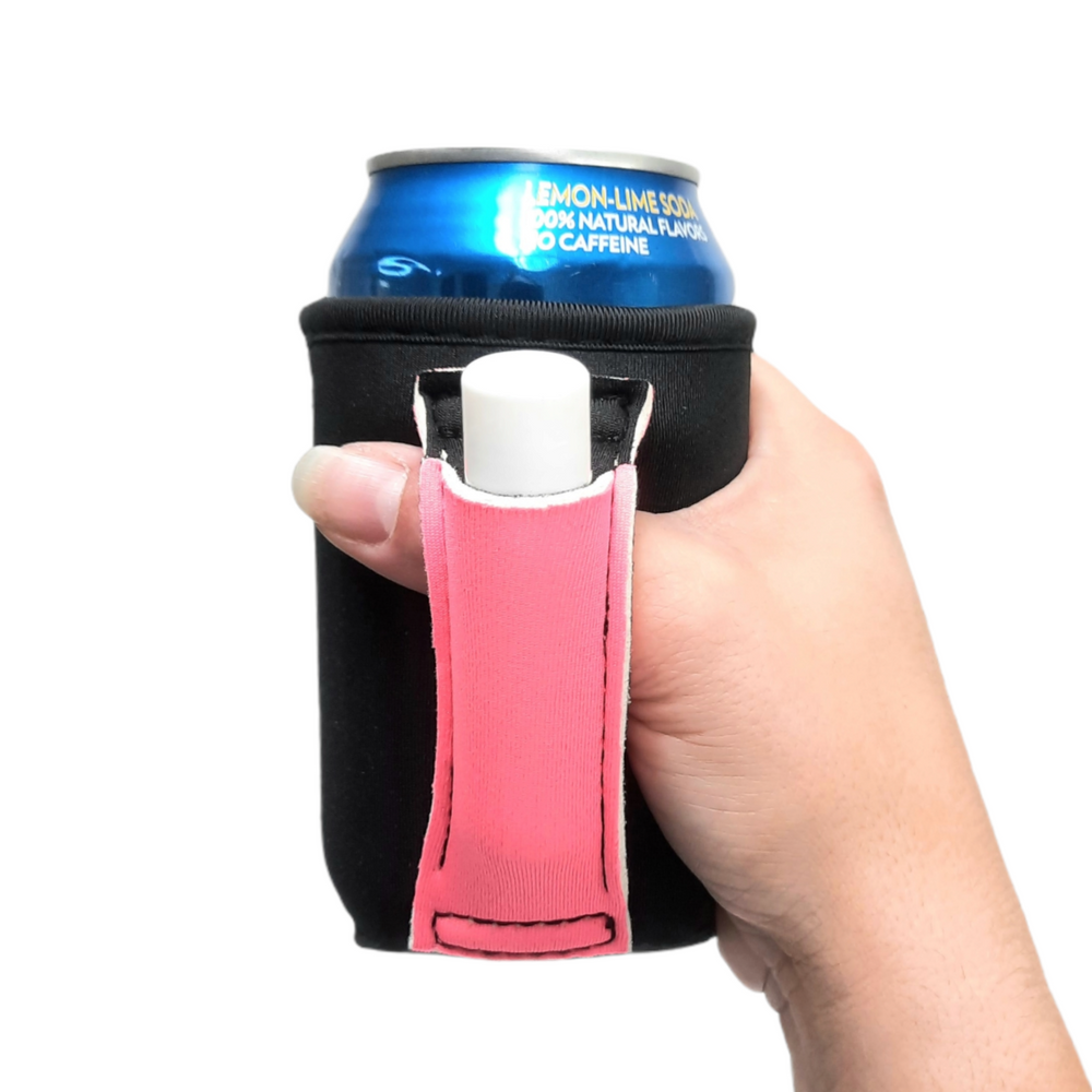 Black w/ Neon Pink 12oz Stubby Can Handler™