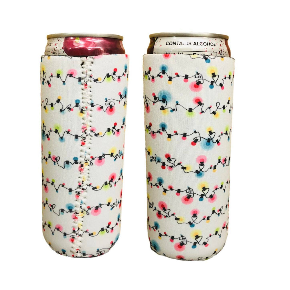 CHRISTMAS LIGHTS 12OZ SLIM CAN SLEEVE