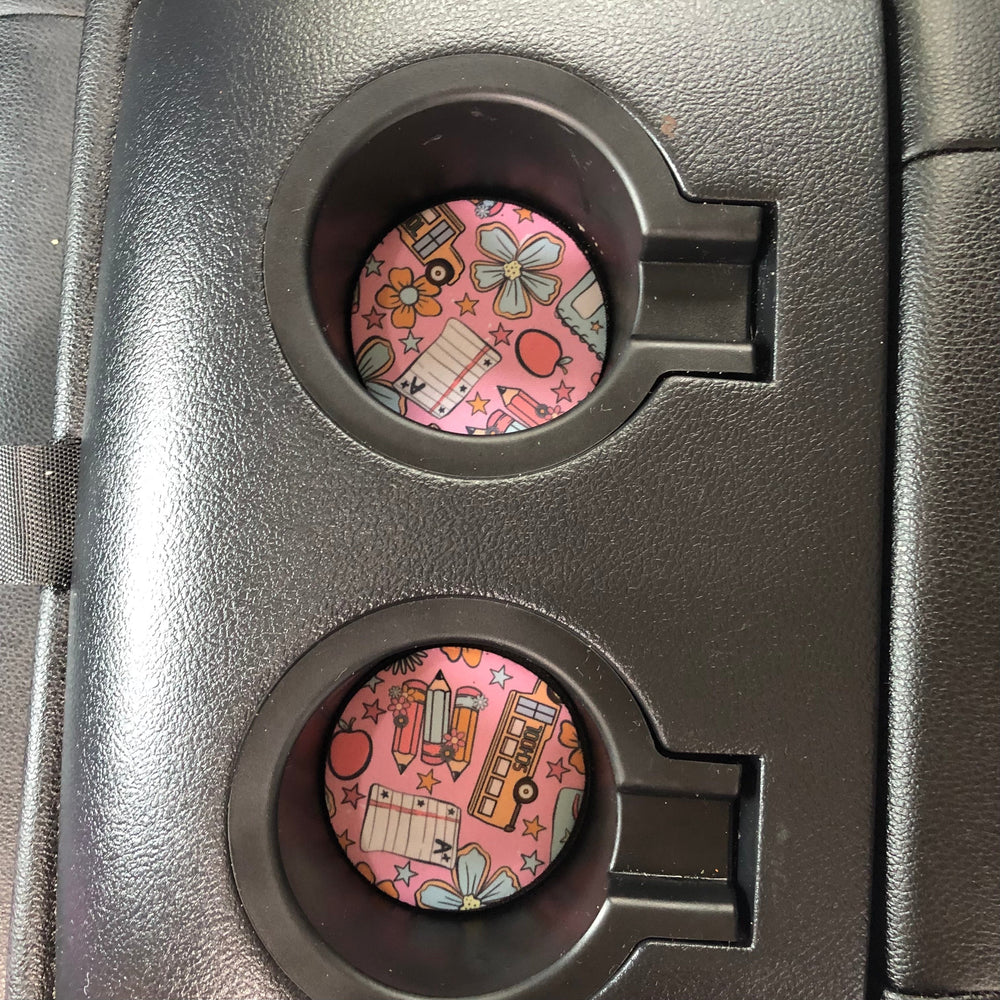 Teacher Back To School Neoprene Car Coasters
