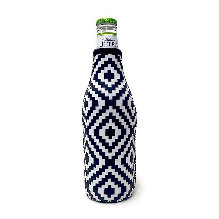 Black & White Aztec 12oz Bottleneck Sleeve- Limited Edition*