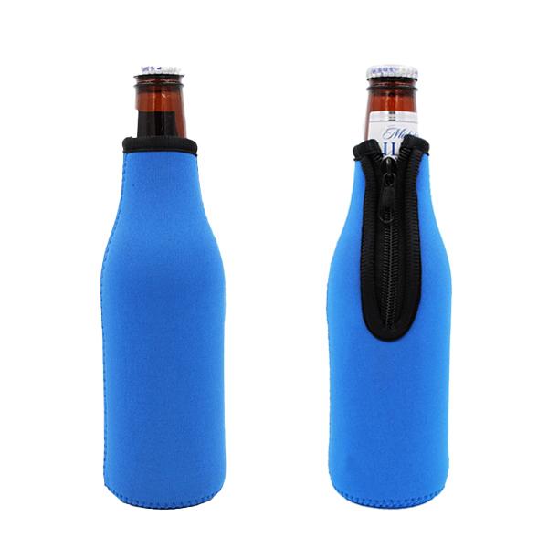 Solid Colors Bottle Neck Sleeves Zip Top 5 colors