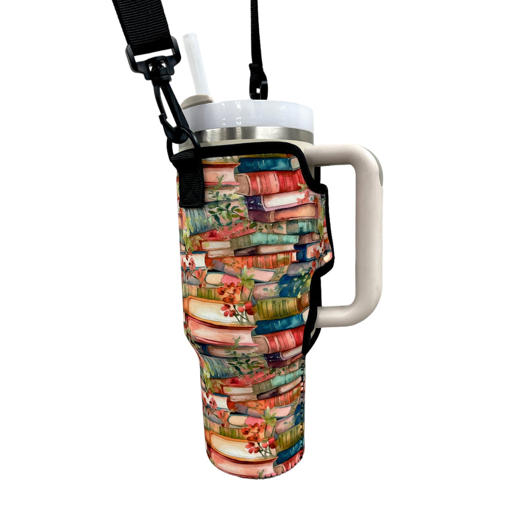 Books 40oz Tumbler With Handle Sleeve