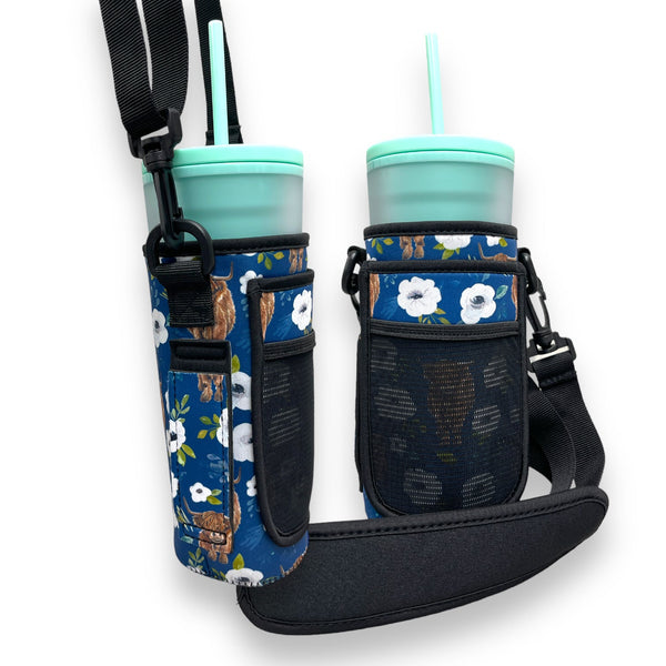 Highland Cows 30-40oz Tumbler Handler™  With Carrying Strap