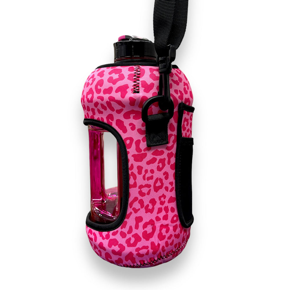 Pink on Pink Leopard 1/2 Gallon Jug Carrying Handler™