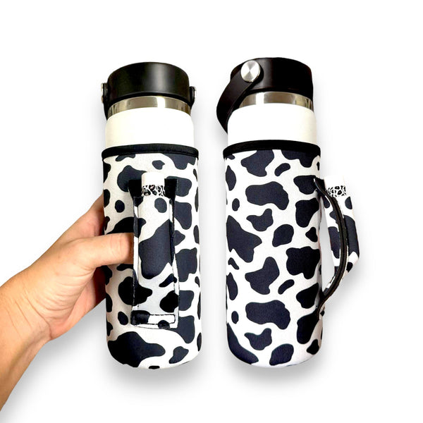 Black and White Cow Print 16-24oz Soda & Water Bottle / Tallboy Can Handler™