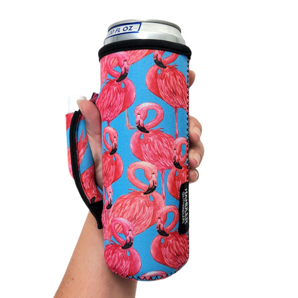 Blue Flamingo 16-24oz Soda & Water Bottle / Tallboy Can Handler™