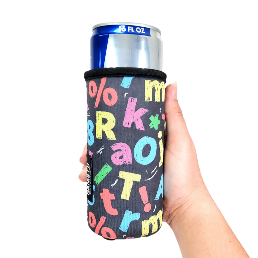 Chalkboard Letters 16oz Can Handler™