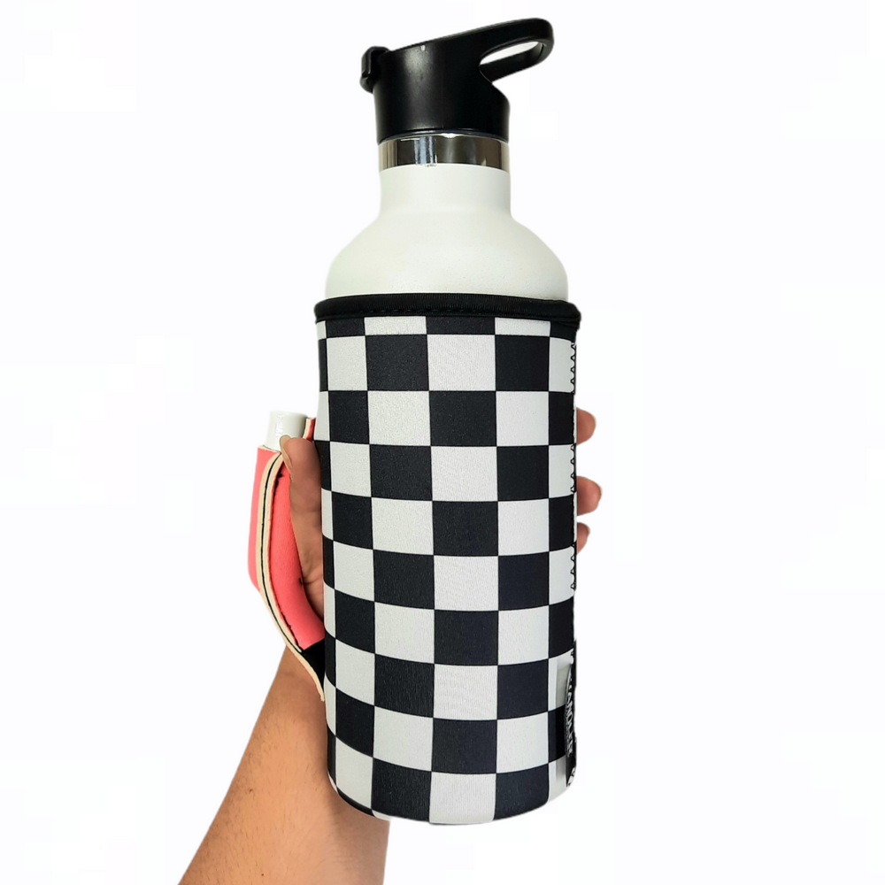 Checkerboard w/ Neon Pink 30-40oz Tumbler Handler™