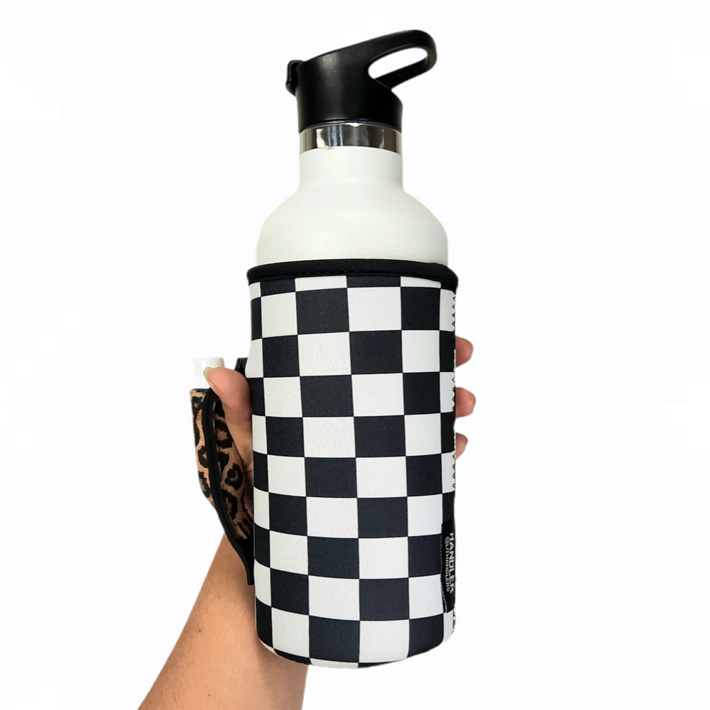 Checkerboard w/ Leopard 30-40oz Tumbler Handler™