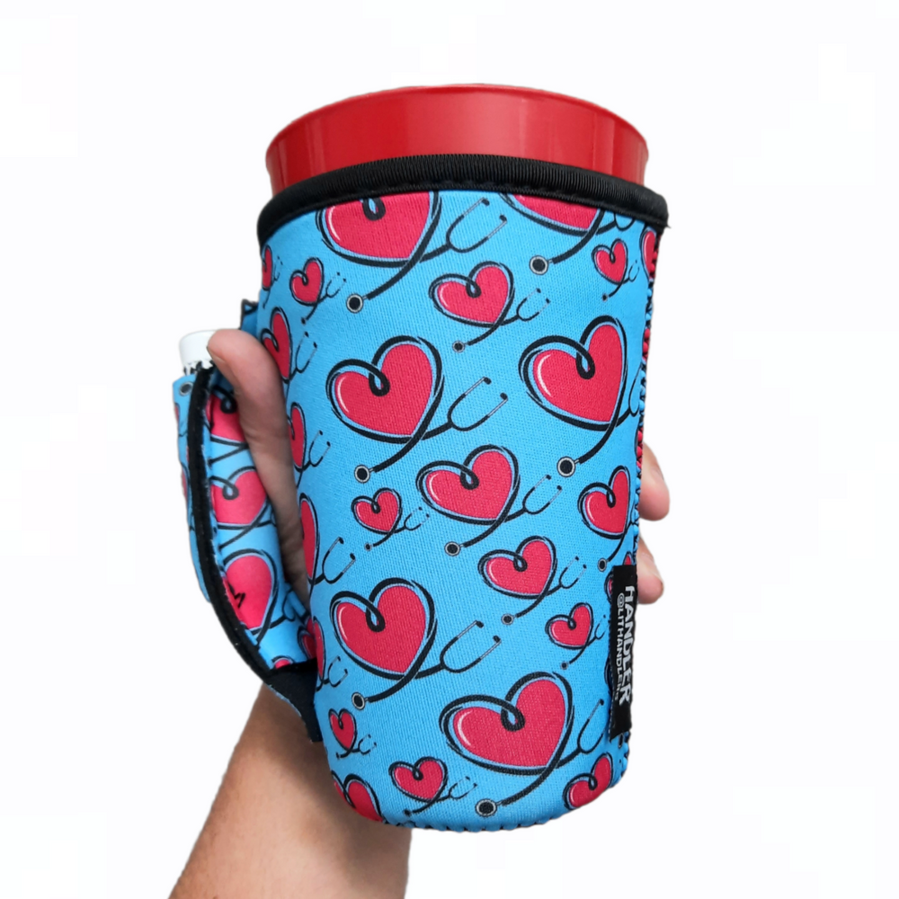 Love A Nurse 16oz PINT Glass / Medium Fountain Drinks and Tumbler Handlers™