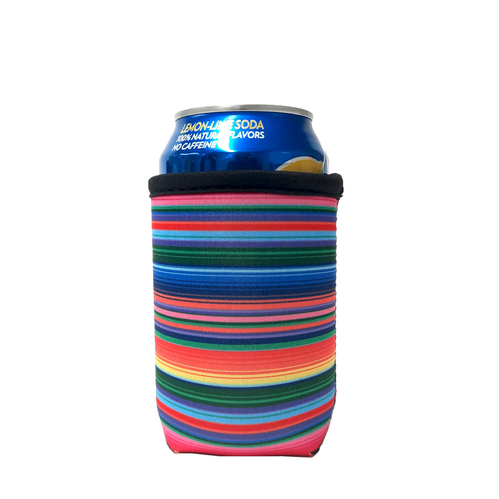 Pink Serape 12oz Stubby Can Cooler