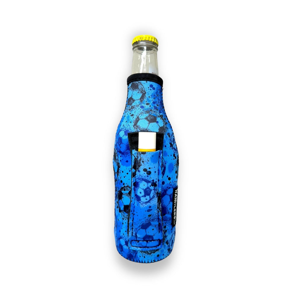Blue Soccer 12oz Bottleneck Handler™ - Drink Handlers