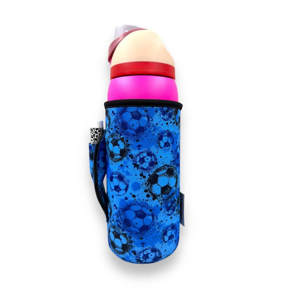 Blue Soccer 30oz Tumbler Handler™ - Drink Handlers