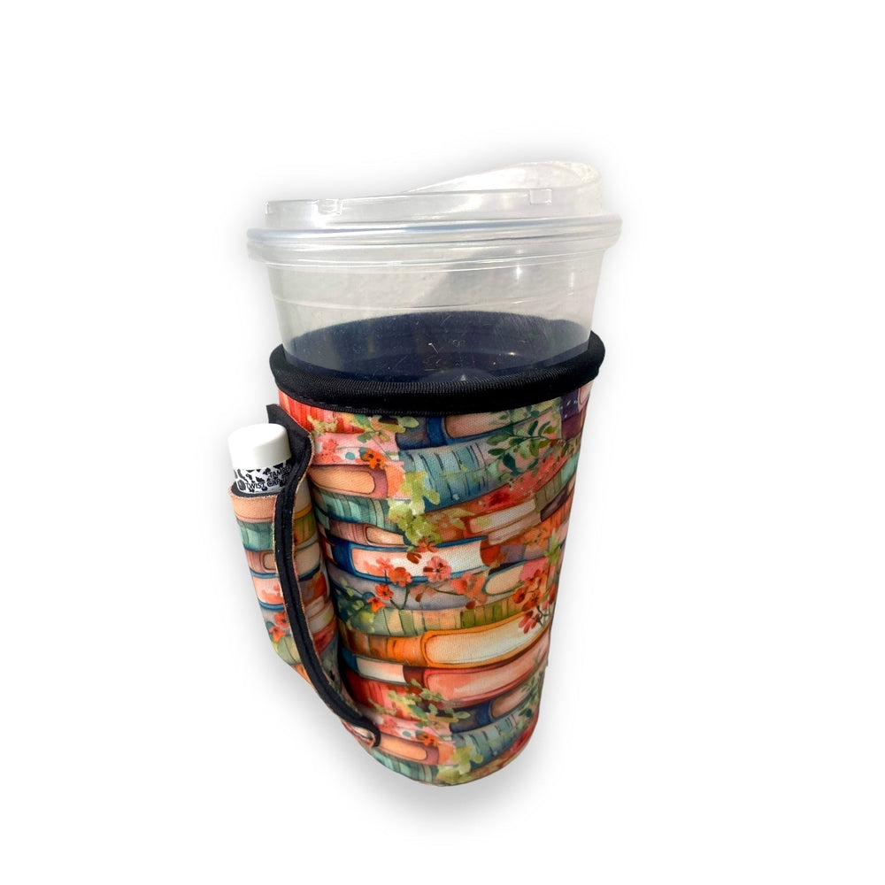 Books 16oz PINT Glass / Medium Fountain Drinks and Hot Coffee Handlers™ - Drink Handlers