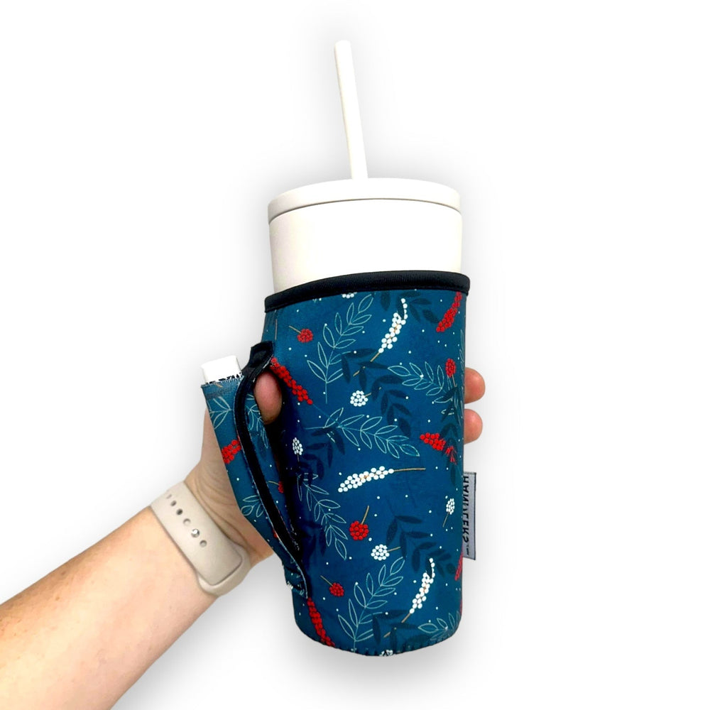 Christmas Holly 20oz Large Coffee / Tea / Tumbler Handler™ - Drink Handlers