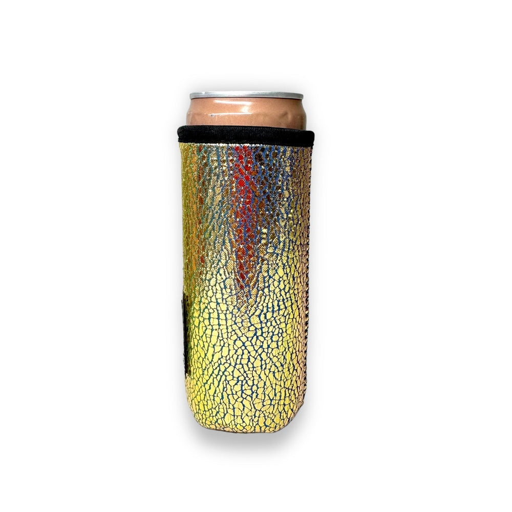 Glimmering Gold 12oz Slim Can Handler™ - Drink Handlers