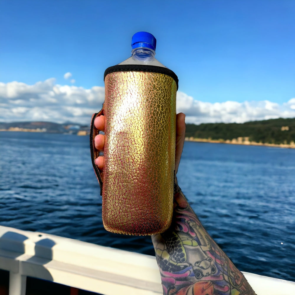Glimmering Gold 30oz Tumbler Handler™ - Drink Handlers