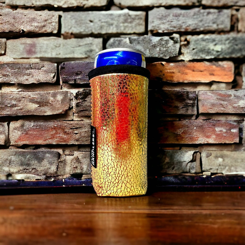 Glimmering Gold 8-10oz Slim Can Handler™ - Drink Handlers