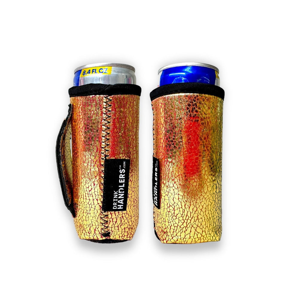 Glimmering Gold 8-10oz Slim Can Handler™ - Drink Handlers