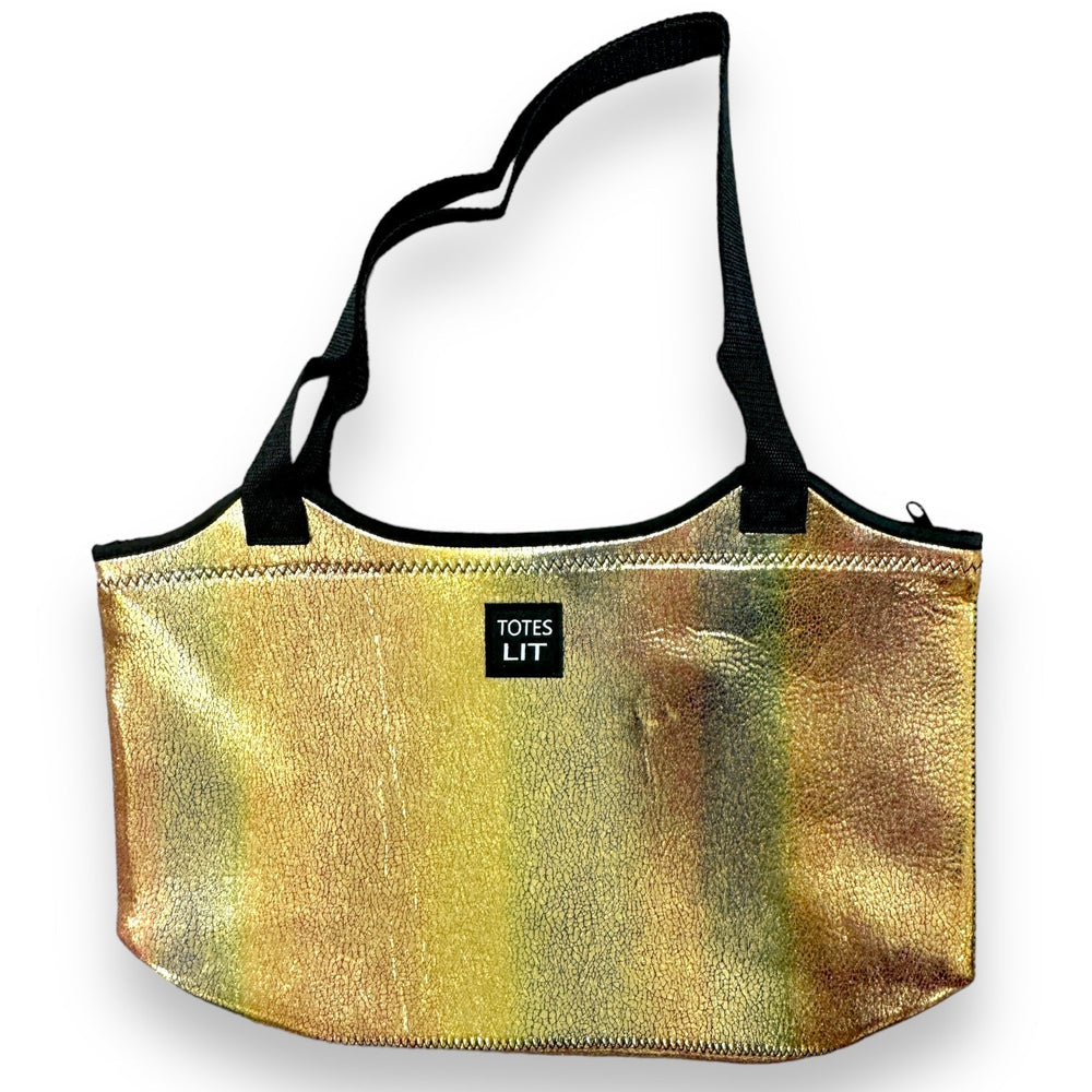 Glimmering Gold Neoprene Tote - Drink Handlers