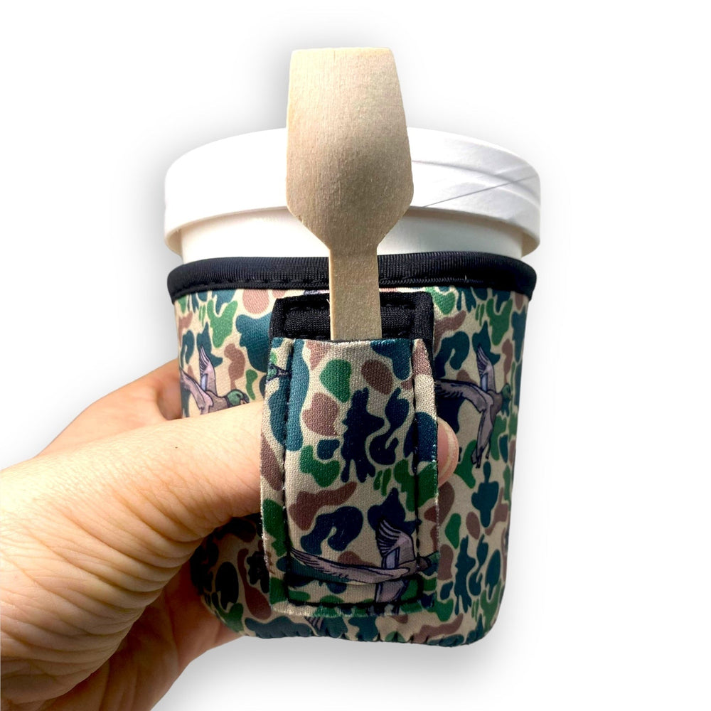 Green Duck Camo Pint Size Ice Cream Handler™ - Drink Handlers