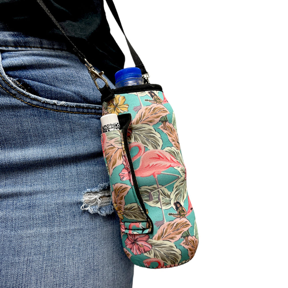 16oz Water Bottle Handler  W/ Carrying Strap