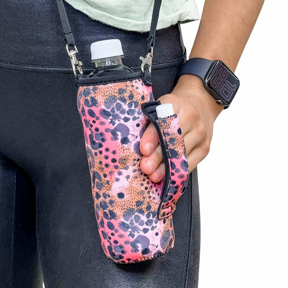 16oz Water Bottle Handler  W/ Carrying Strap