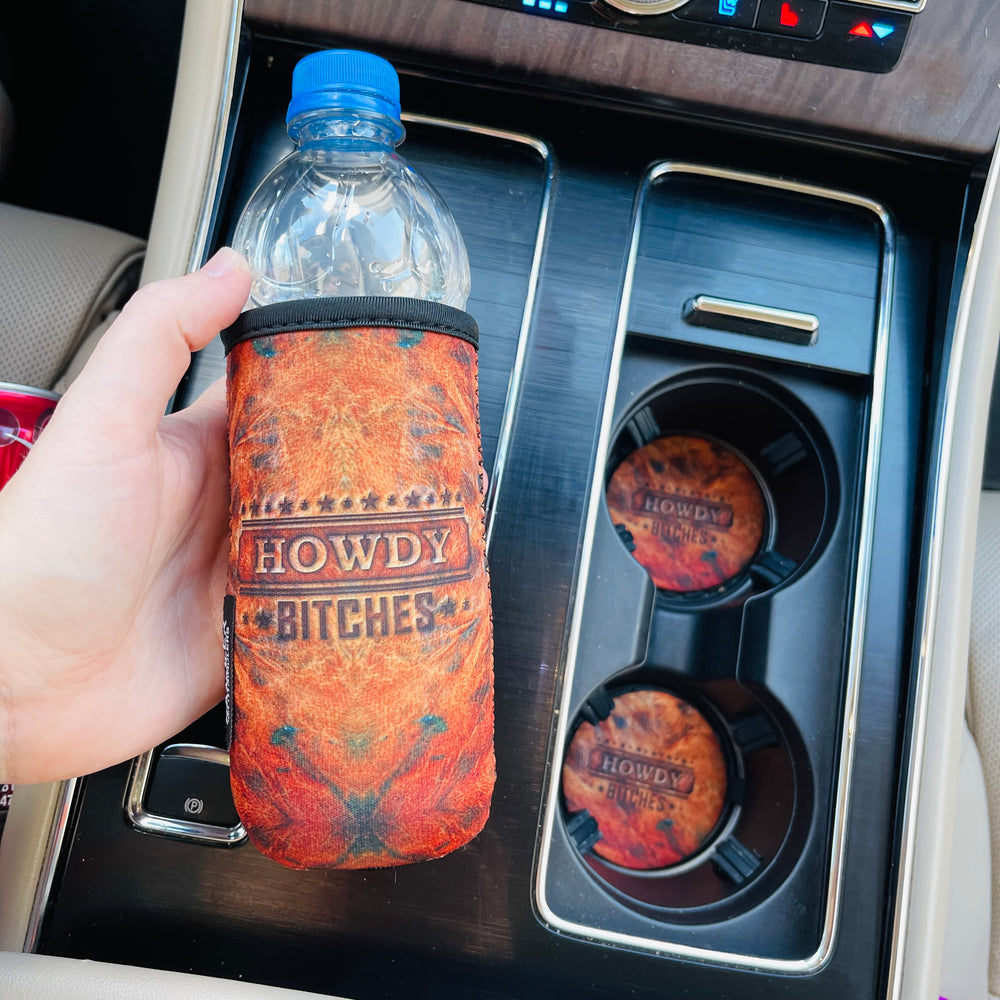 Howdy B**CHES Neoprene Car Coasters