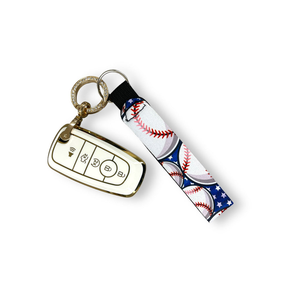 Baseball Wristlet Keychain