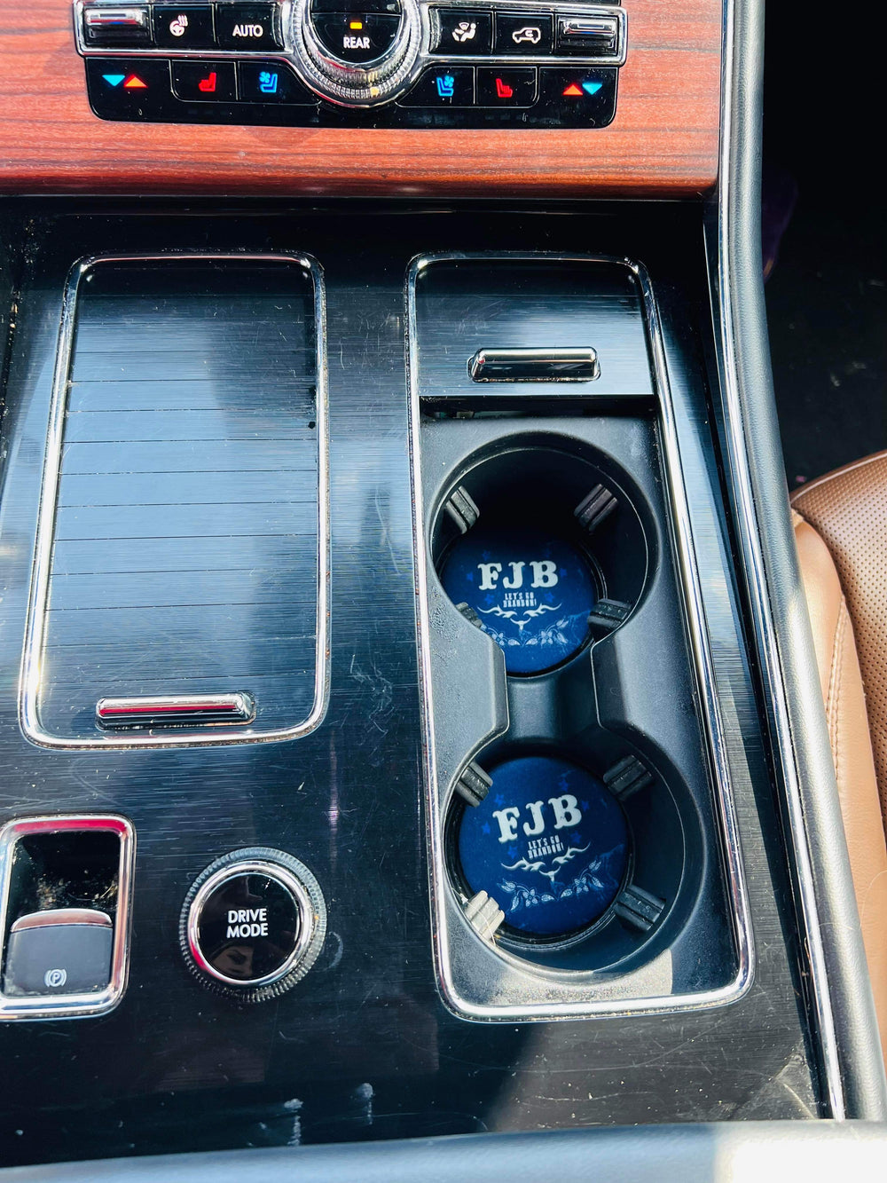 FJB Let's Go Brandon Neoprene Car Coasters