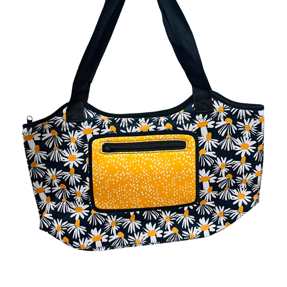 Daisy Neoprene Beach Tote