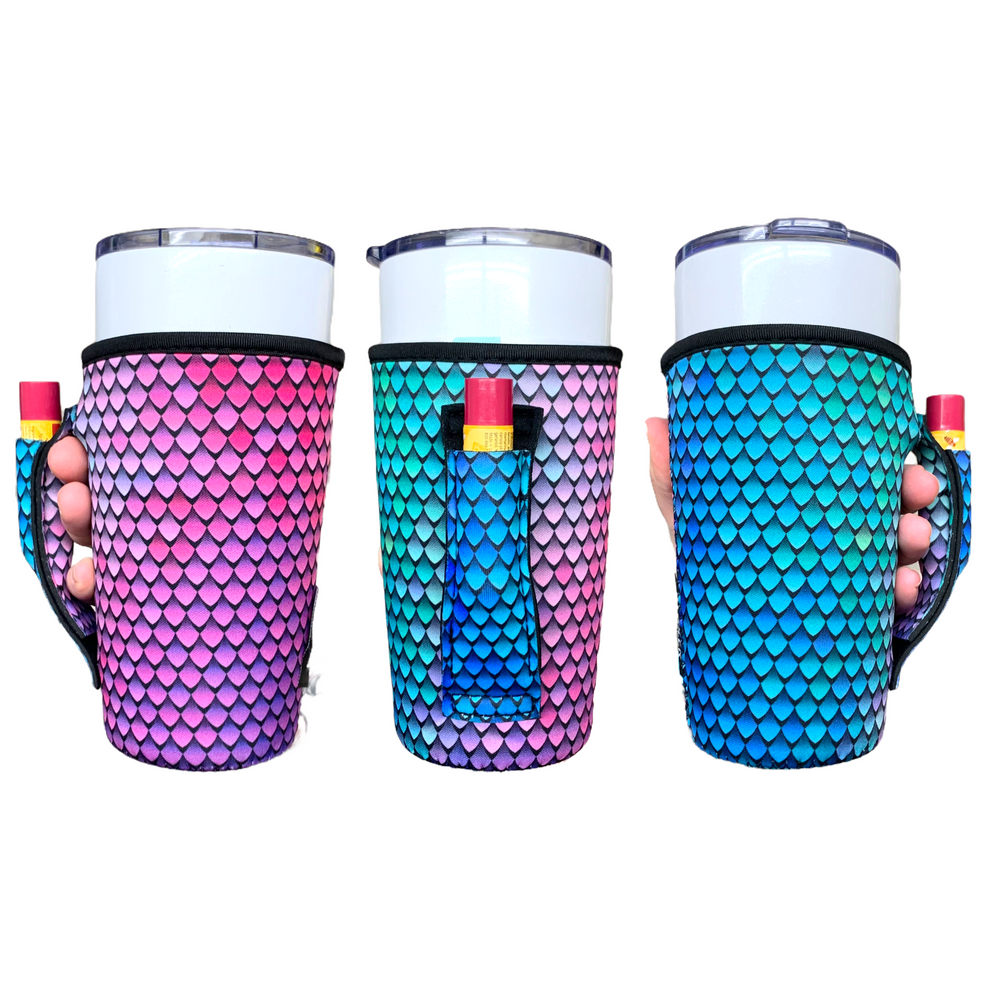 Purple Mermaid 20oz Large Coffee / Tea / Tumbler Handler™