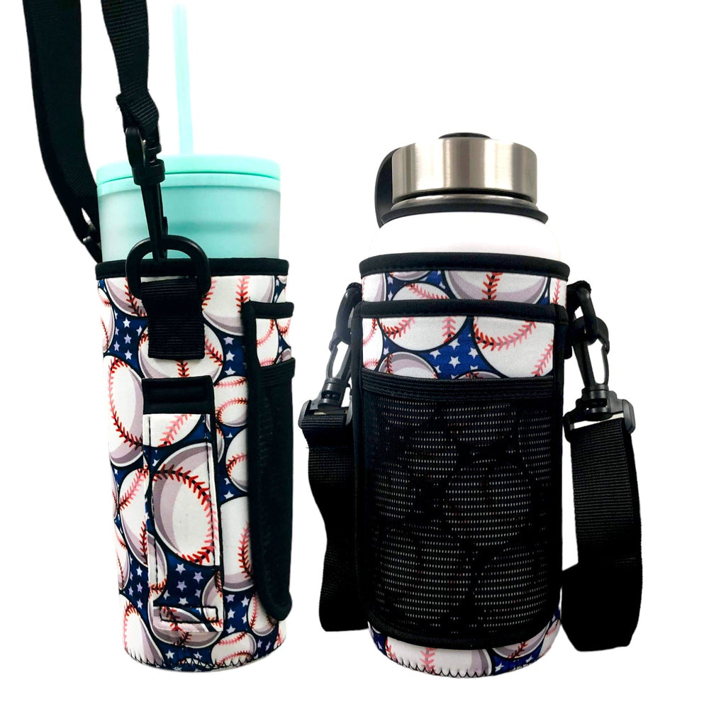 Baseball 30-40oz Tumbler Handler™  With Carrying Strap