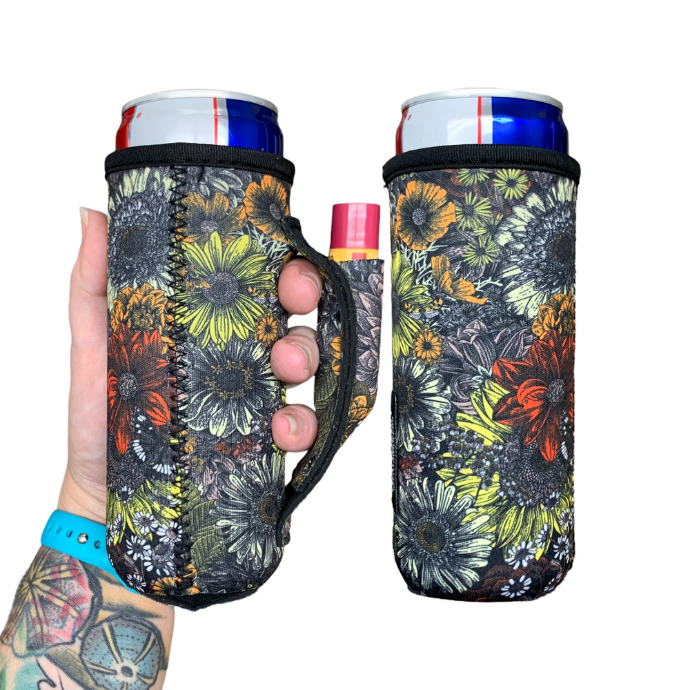 Fall Floral 12oz Slim Can Handler™