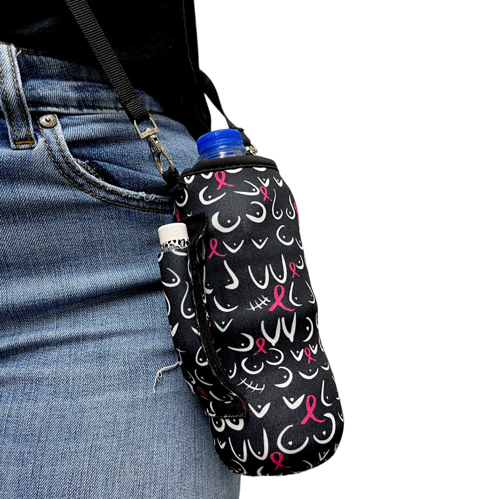 16oz Water Bottle Handler  W/ Carrying Strap