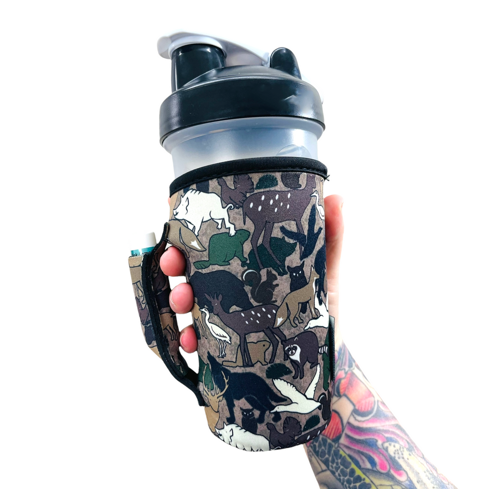 Animal Camo 20oz Large Coffee / Tea / Tumbler Handler™