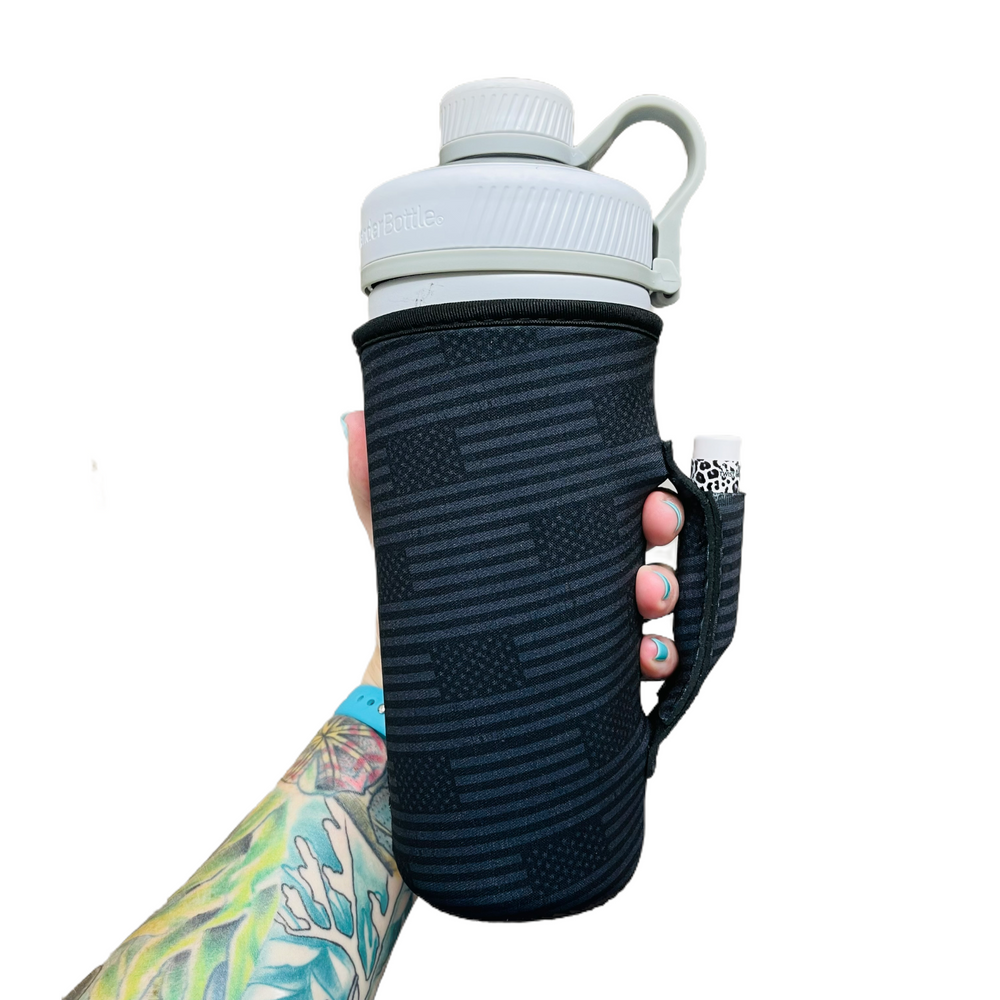 Blacked Out USA Flag 30-40oz Tumbler Handler™