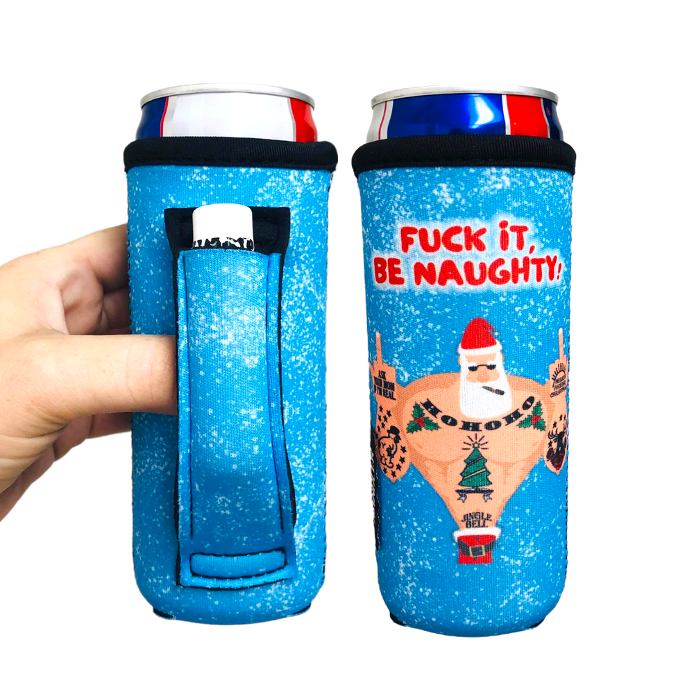 *EXPLICIT Santa 12oz Slim Can Handler™