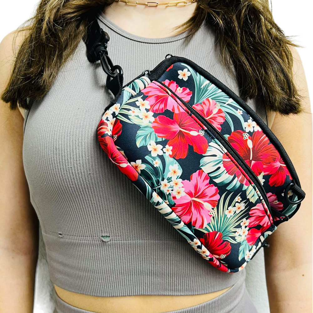 Hibiscus Cross Body Purse