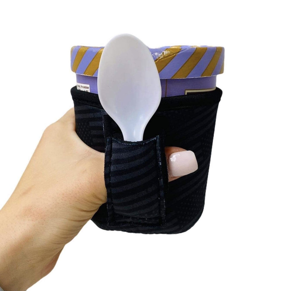 Black Out USA Flag Pint Size Ice Cream Handler™